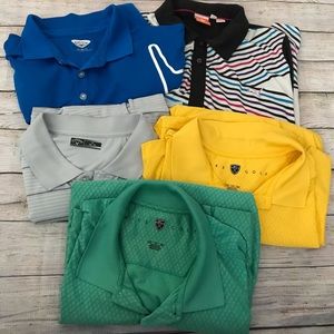 Men’s Golf Shirts Lot 5 XL/XXL Puma Nike Callaway